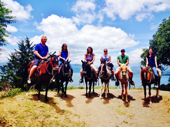 On our horse riding trip! 